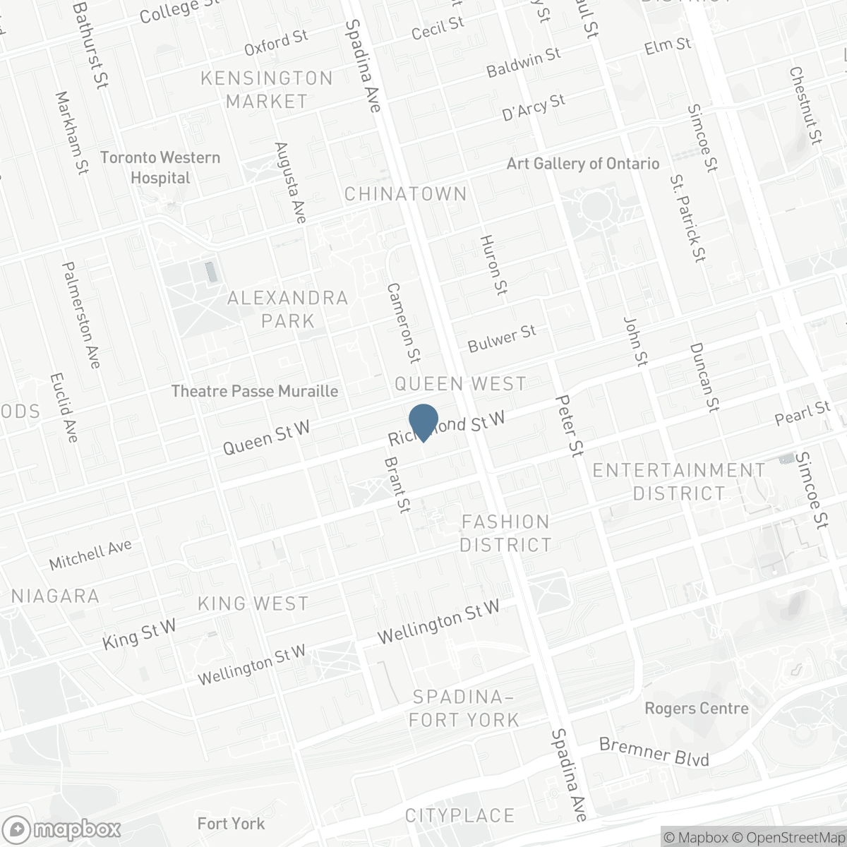 1207 - 458 RICHMOND STREET W, Toronto, Ontario M5V 0S9